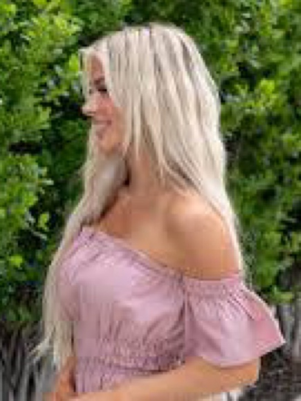 Blue Ivy Off-Shoulder Dusy lavender Women's Top Medium